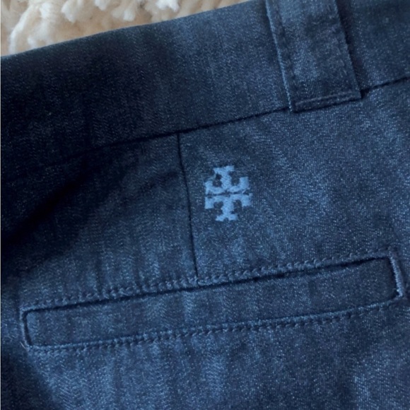 Tory Burch Etta Short and Sweet Cuffed Trousers Jeans Size 31 - Picture 3 of 4
